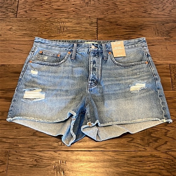 Madewell Relaxed Denim Shorts NWT Size 14W - Picture 1 of 16